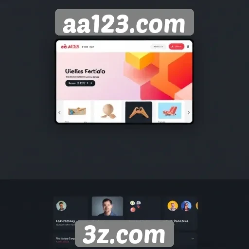 Navegação intuitiva e design moderno no aa123.com